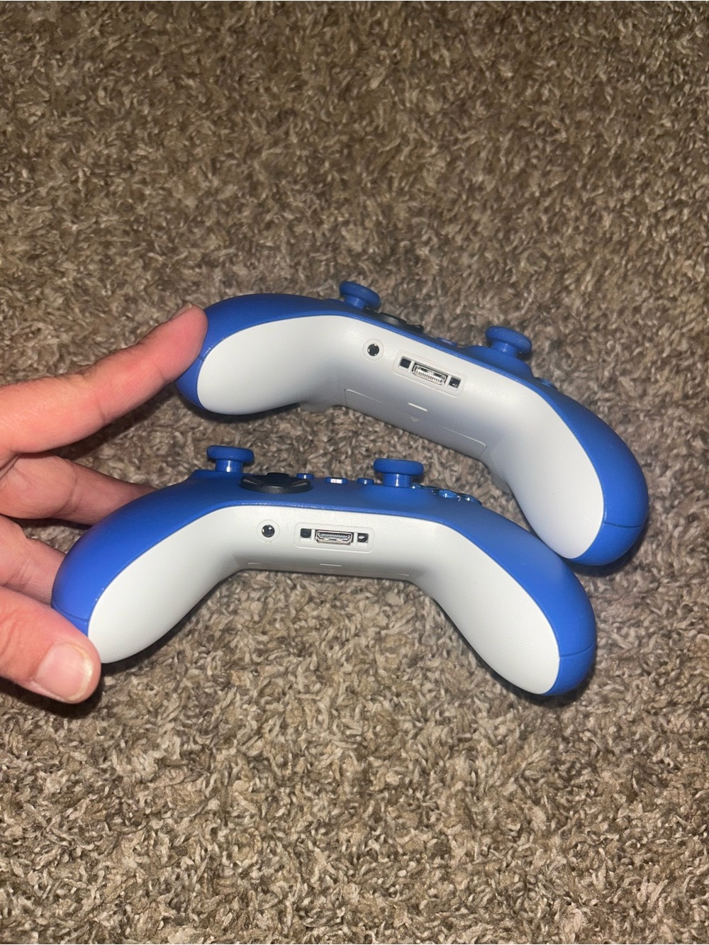 Two Blue Xbox Wireless Controllers - Picture 7 of 8